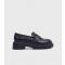 Women's Black Chunky Loafers London Rebel New Look