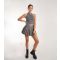 Women's Dark Grey Pleated Mini Skirt Pink Vanilla New Look