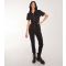 Women's Black Zip Front Jumpsuit Pink Vanilla New Look