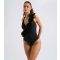 Women's Ruffle-Trim Black Swimsuit Urban Bliss New Look