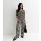 Women's Black Zebra Print Plisse Wide Leg Trousers JDY New Look
