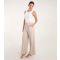 Women's Stone Drawstring Wide Leg Trousers Blue Vanilla New Look