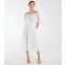 Women's Off White Crochet Lace Bardot Midi Dress Blue Vanilla New Look