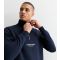 Men's Navy Slim Original Studios Logo Quarter Zip Sweatshirt Jack & Jones New Look