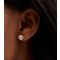 Gold Tone Round Cubic Zirconia Stud Earrings New Look