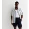 Men's Navy Linen-Blend Drawstring Shorts Only and Sons New Look