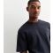 Men's Navy Cotton Relaxed-Fit T-Shirt Only and Sons New Look