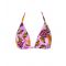 Women's Pink Palm Print Bikini Top Peek & Beau New Look