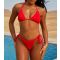 Women's Pink Textured Tie Bikini Bottoms Moda Minx New Look