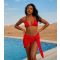 Women's Red Textured Sarong Moda Minx New Look