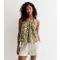 Women's Olive Leaf-Print Sleeveless Top ONLY New Look