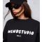 Women's Black Logo Oversized Sweatshirt WKNDGIRL New Look
