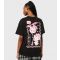 Women's Black Hello Kitty T-Shirt Skinnydip New Look