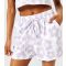 Women's Lilac Flower-Print Shorts Skinnydip New Look