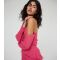 WKNDGIRL Pink One Shoulder Ruffle Maxi Dress New Look