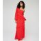 Women's Red One Shoulder Ruffle Maxi Dress WKNDGIRL New Look