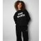 Women's Black Oversized Wellness Logo Sweatshirt WKNDGIRL New Look