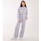 Women's Grey Contrast Waist Wide Leg Joggers Pink Vanilla New Look