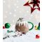 Brown Christmas Pudding Ceramic Mug With Lid New Look
