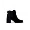 Women's Black Evelyn Block Heel Ankle Boots Toms New Look