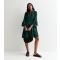 Women's Green Animal Print Smock Mini Dress Gini London New Look