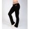 Women's Black Contrast Band Flared Trousers Pineapple New Look