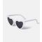 Muse White Hen Do Heart Sunglasses New Look