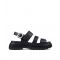 Women's Sunny Black Chunky Jelly Fisherman Sandals JuJu New Look