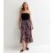 Women's Multicolour Animal-Print Midi Skirt Sunshine Soul New Look