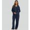 Women's Navy Piped Pyjama Set Loungeable New Look