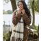 Cream Checked Fluffy Scarf South Beach New Look