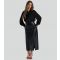 Women's Black Faux Leather Split Front Skirt Finding Friday New Look