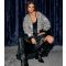 Women's Black Sequinned Bouclé Bomber Jacket Finding Friday New Look