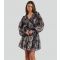 Women's Multicolour Metallic Long Sleeve Mini Dress Finding Friday New Look