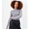 Women's Grey High Neck Long Sleeve Jumper Gini London New Look