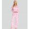 Women's Pink Gingerbread Print Pyjama Set Loungeable New Look