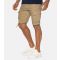 Men's Stone Regular Cotton Cargo Shorts Threadbare New Look