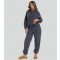 Women's Dark Grey Soft Fuzzy Joggers Loungeable New Look