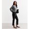 Women's Petite Black Faux Patent Leather Straight Trousers New Look