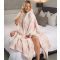 Women's Pink Checked Fleece Poncho Loungeable New Look