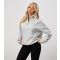 Women's Grey Quarter Zip Sweatshirt Gym King New Look