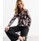 Women's Pink Swirl Print Crinkled Mesh Top New Look