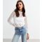 Women's White Ruffle Lace Top Cutie London New Look