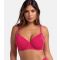 Women's Plus Size Pink Ruched Bikini Top Curves Dorina New Look