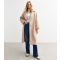 Women's Cream Oversized Coat Gini London New Look