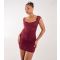 Women's Burgundy Lace Mini Dress Pink Vanilla New Look