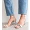 Women's Silver Strut Open Toe Sandals Public Desire New Look