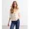Women's Cream Sparkly Knitted Cardigan Sunshine Soul New Look