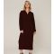 Women's Burgundy Long Sleeve Midi Dress WKNDGIRL New Look