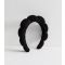 Black Bubble Shape Padded Headband New Look